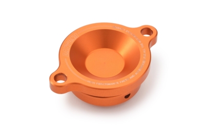 CNC OIL FILTER COVER (ORANGE) for ANIMA 4V