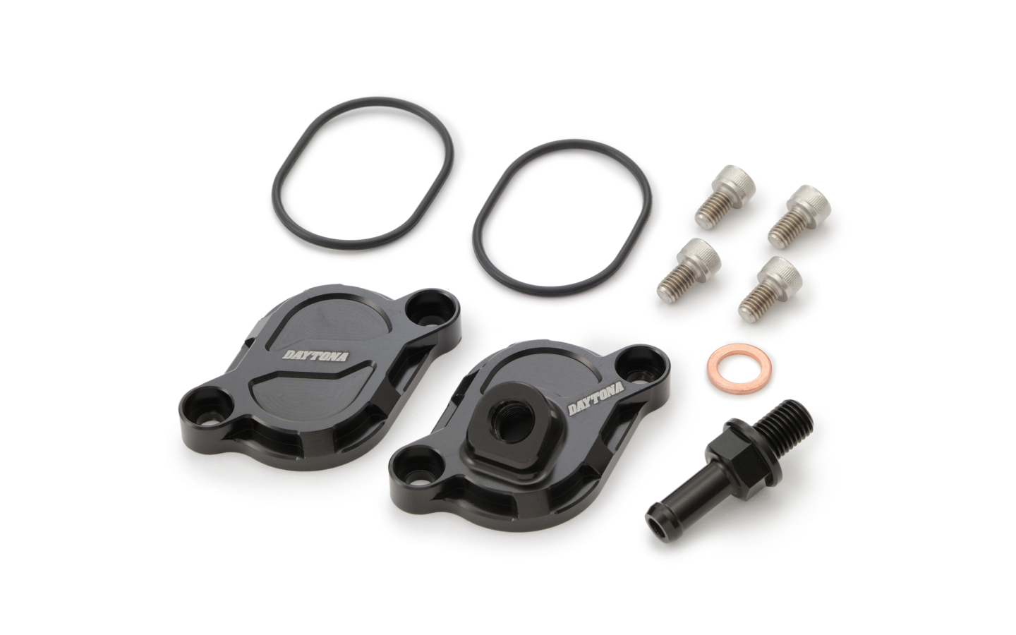 CNC TAPPET COVER SET with BREATHER (BLACK), for 2V