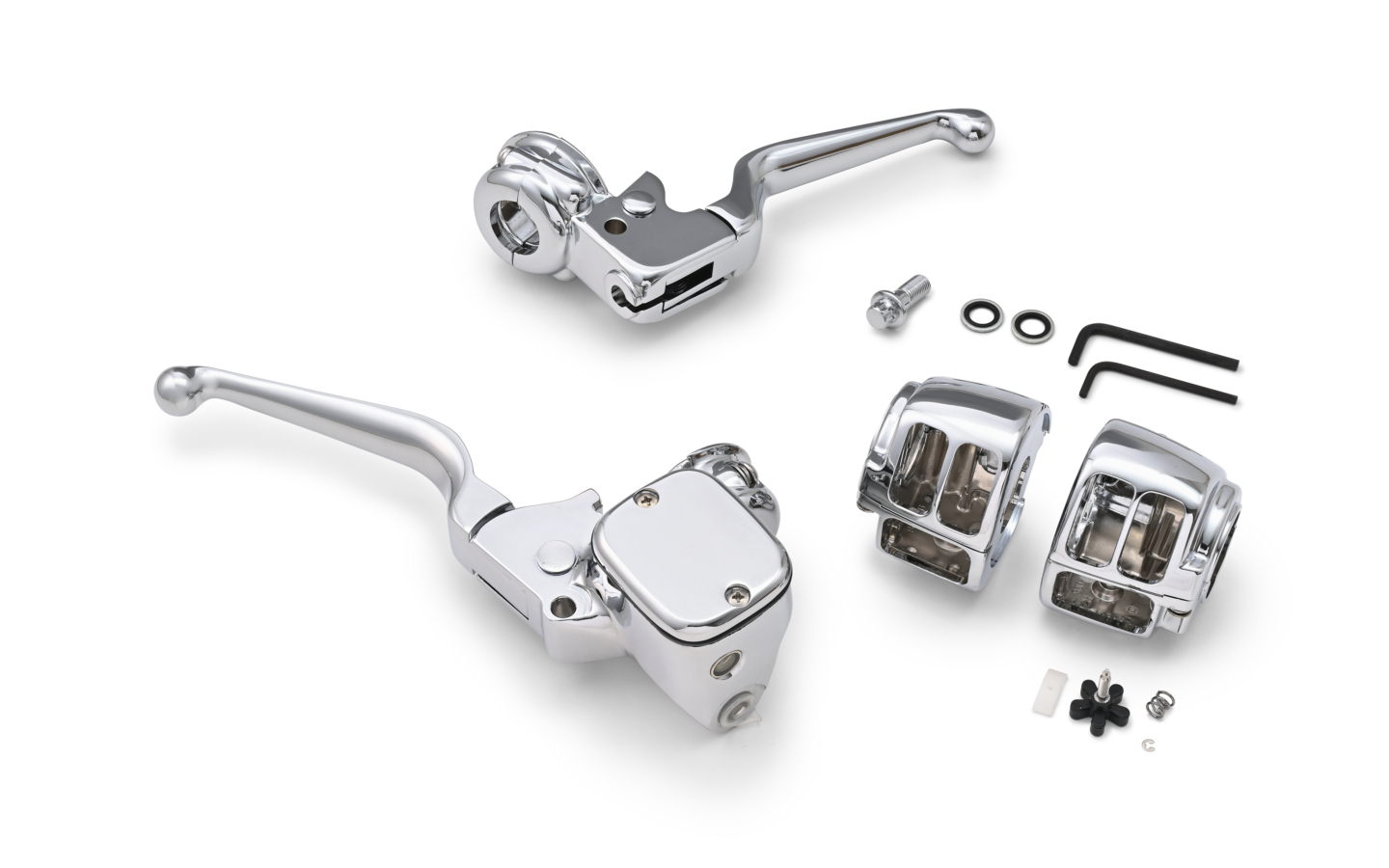 HANDLEBAR CONTROL KIT 96-13 DUAL DISC 11/16″ BORE W/O SWITCH
