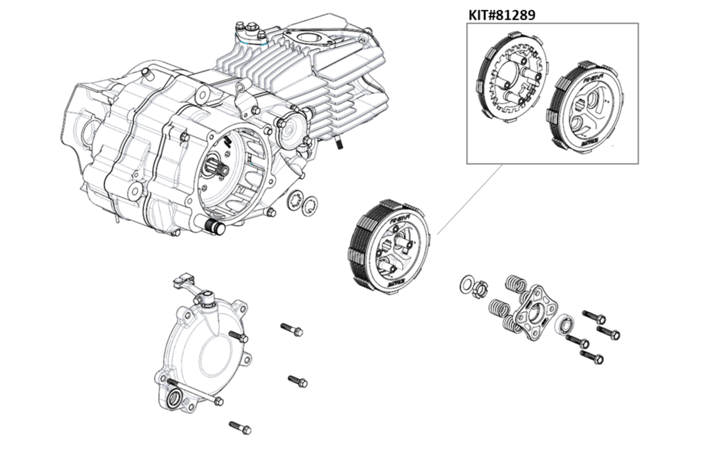 SLIPPER &#038; ASSIST CLUTCH KIT FOR ANIMA 4V