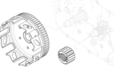 PRIMARY REDUCTION GEAR + CNC BASKET KIT (65-19T)