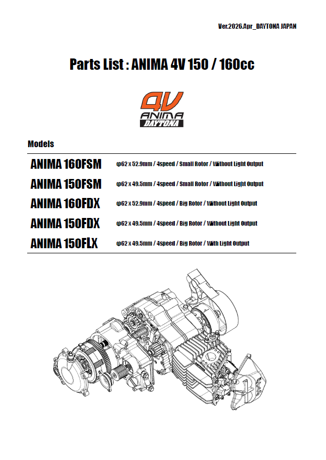 ANIMA-4V 160,150cc