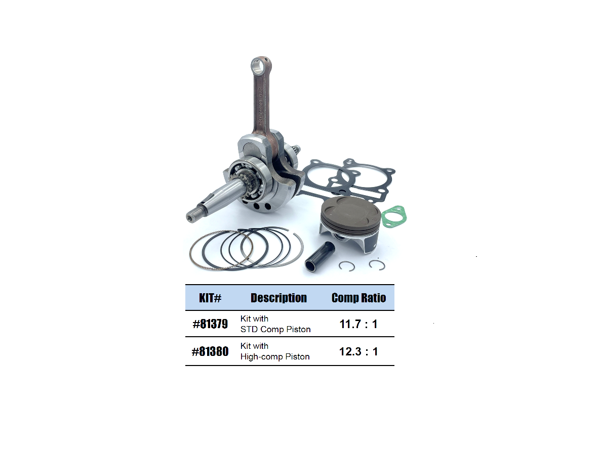 62mm REINFORCED CRANKSHAFT AND 66mm PISTON KIT